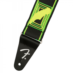 Fender Neon Monogrammed Straps Green And Yellow