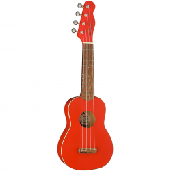 Fender Venice Soprano Ukulele WN Fiesta Red