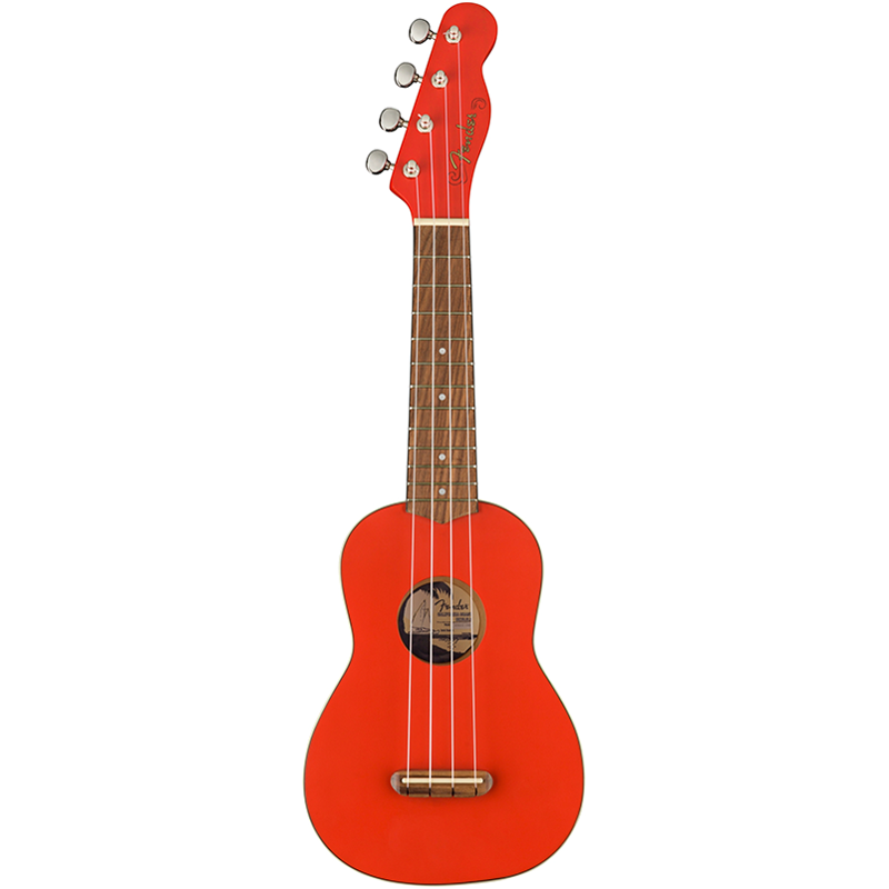 Fender Venice Soprano Ukulele WN Fiesta Red