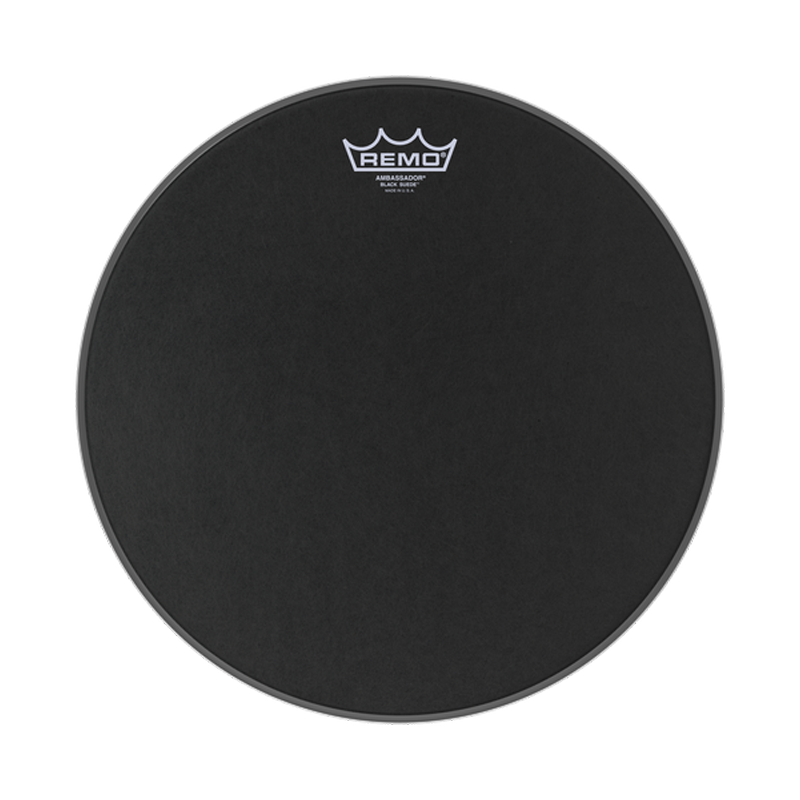 Remo 14" Ambassador Black Suede