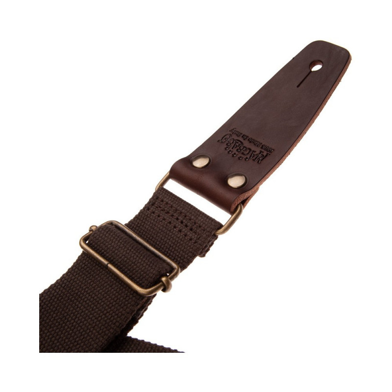 Magrabò Stripe SC Entry Marrone 5 cm terminali Marrone Scuro fibbia Ottone Antico Magrabò Stripe SC Entry Marrone 5 cm terminali Marrone Scuro fibbia Ottone Antico