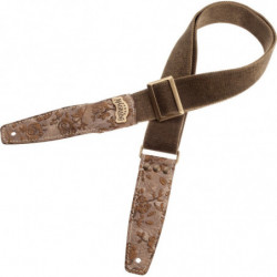 Magrabò Stripe SS SPECIAL Cotton Washed Verde 5 cm Terminali Rosa Dorata fibbia Ottone