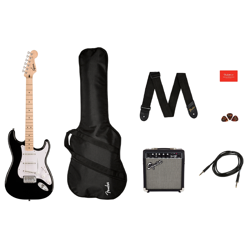Fender Squier Sonic Stratocaster Pack MN Black