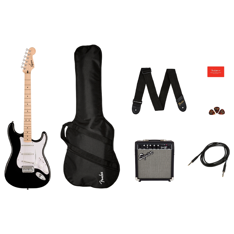 Fender Squier Sonic Stratocaster Pack MN Black Fender Squier Sonic Stratocaster Pack MN Black
