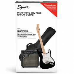 Fender Squier Sonic Stratocaster Pack MN Black