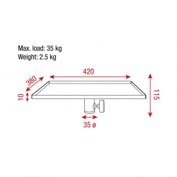 Showgear Vassoio Per Supporto 35mm
