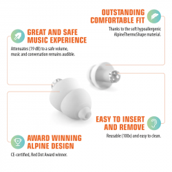 Alpine Set Earplug Partyplug MKII