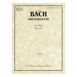 Bach Solfeggietto in C Minor, Wq 117/2