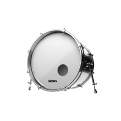 Evans 22" EQ3 Resonant Smooth White Forata BD22RSW