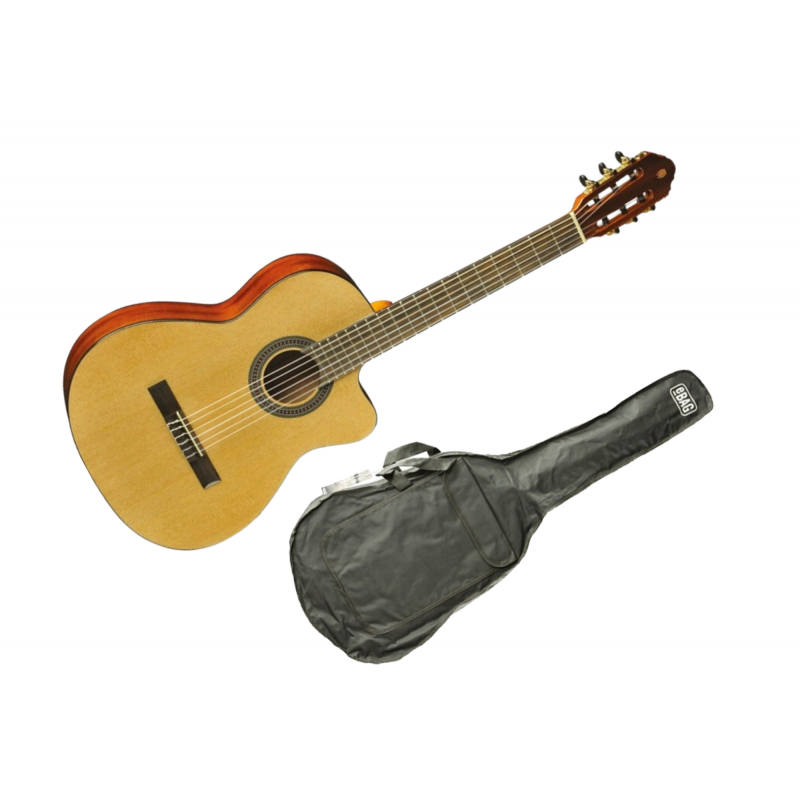 Eko Vibra 150 CW EQ Natural + Custodia Per Chitarra