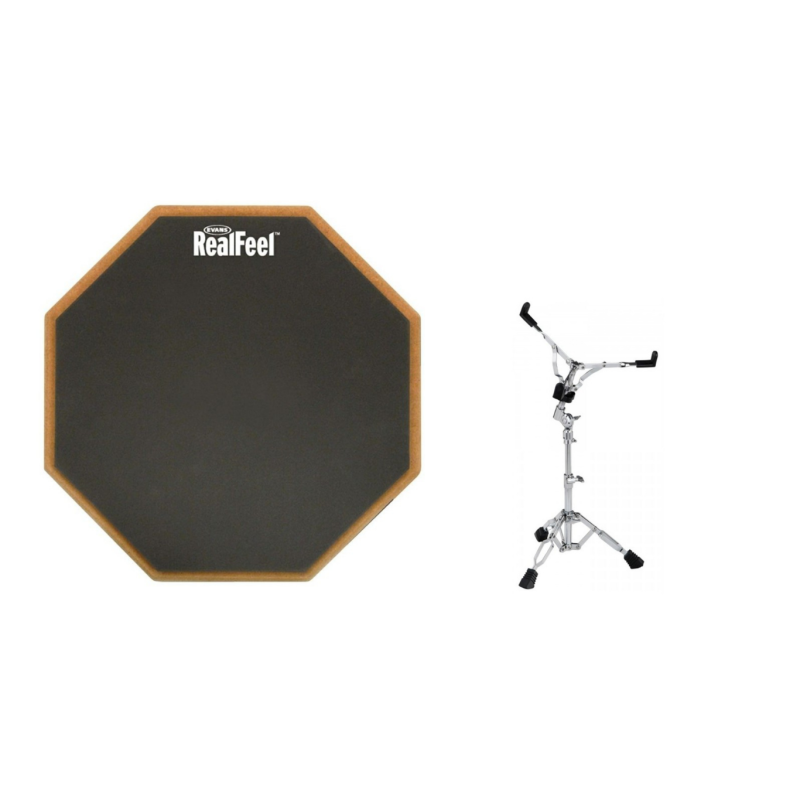 Evans RF12G RealFeel 12" Practice Pad + Reggi Rullante