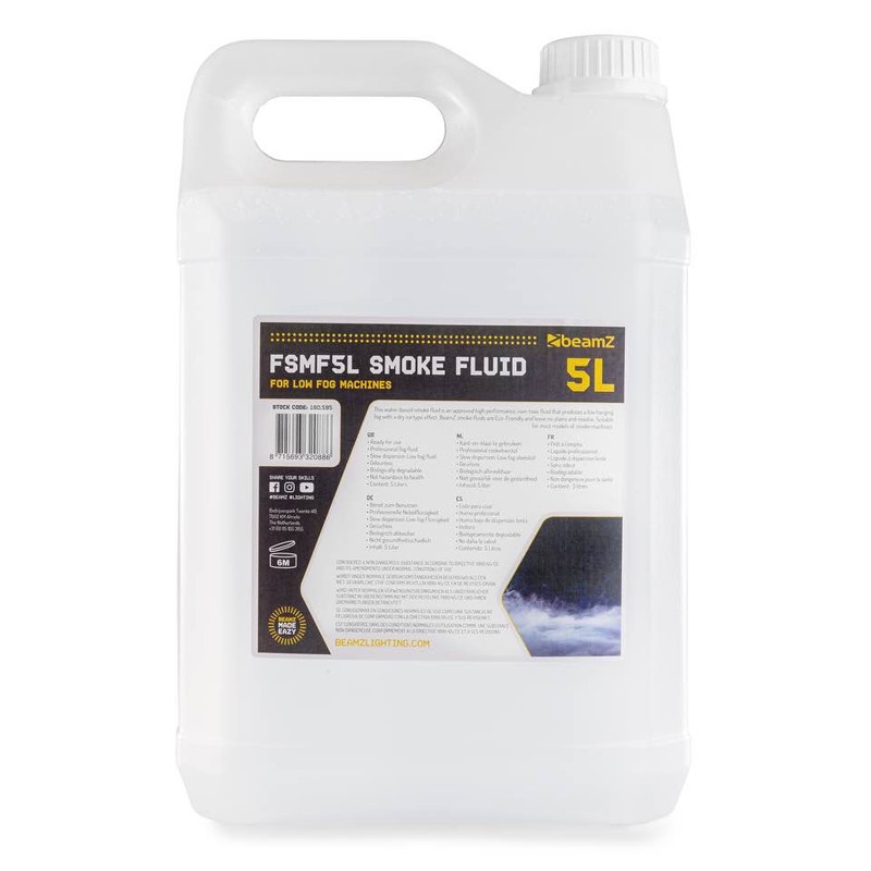 BeamZ FSMF5L Low Fog Fluid 5lt