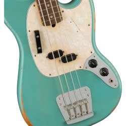 Fender JMJ Road Worn Mustang Bass RW Faded Daphne Blue