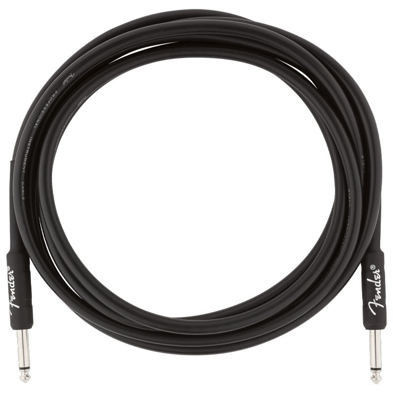 Fender Professional Series Instrument Cable 3M Black