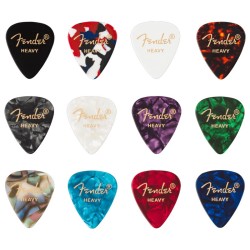 Fender Celluloid Medley Picks 351 Heavy Multi-Color