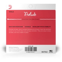 D'addario J910 LM Prelude Viola String Set