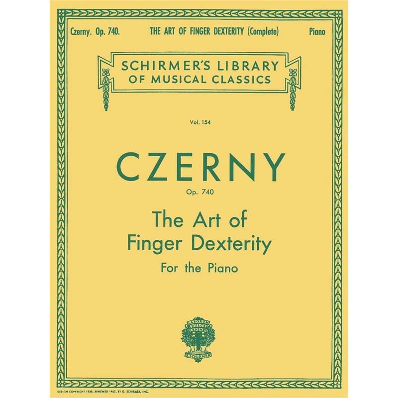 Carl Czerny Art Of Finger Dexterity Op.740