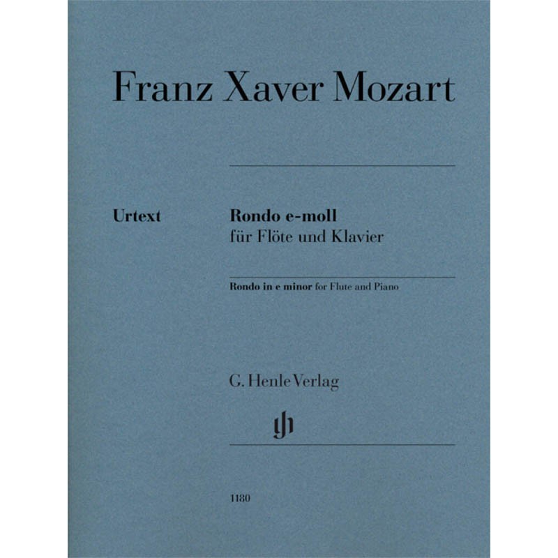 Franz Xaver Mozart Rondo E-Moll Fur Flote Und Klavier