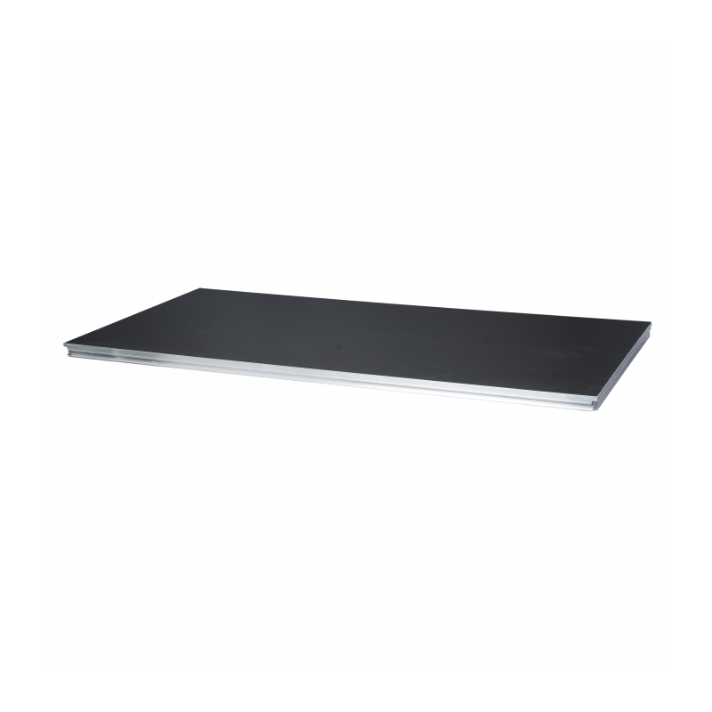 SHOWGEAR Mammoth Pedana Palco 2 x 1 m Nero, Grigio (senza gambe)