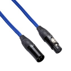 Bespeco RKMB300BL Cavo Microfonico 3m Blu Elettrico