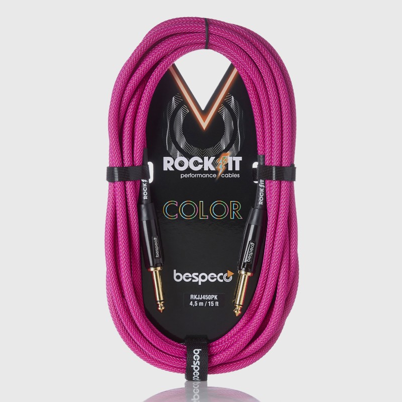 Bespeco RKJJ450PK Cavo Jack 4.5 mt Rosa Brillante