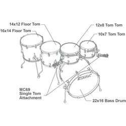 Tama Starclassic Performer MBS52RZS-DCF Dark Cherry Fade