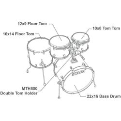 Tama Starclassic Performer  MBS42S-MSL Molten Steel Burst