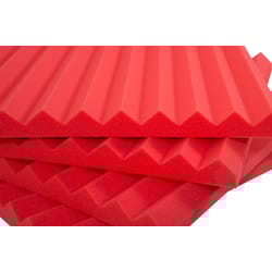 Pannello Fonoassorbente Monopiramide 4cm D35 Rosso