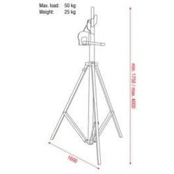 Showtec WIND-UP LIGHTSTAND 4m