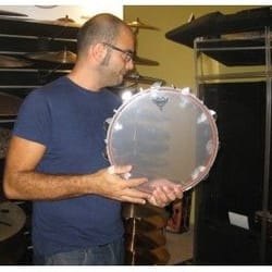 Tamburello Artigianale 14 COLORE NOCE