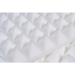 Pannello Fonoassorbente Piramidale 6cm D21 Bianco