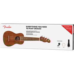 Fender Seaside Soprano Ukulele Natural Kit
