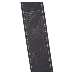 Fender Monogram Leather Strap Black