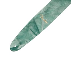 Fender Tie Dye Leather Strap Green