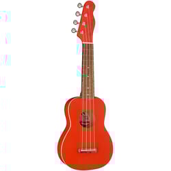 Fender Venice Soprano Ukulele WN Fiesta Red