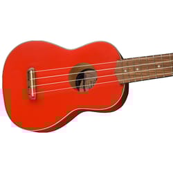 Fender Venice Soprano Ukulele WN Fiesta Red