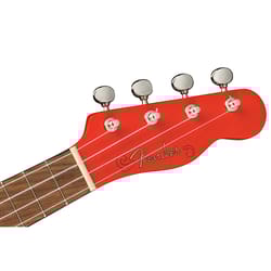 Fender Venice Soprano Ukulele WN Fiesta Red