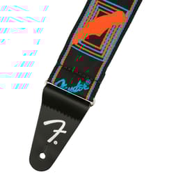 Fender Neon Monogrammed Straps Blue And Orange