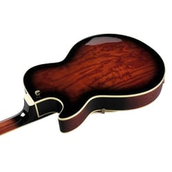Ibanez AG95QA Dark Brown Sunburst