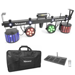 BeamZ ShowBar 2xPAR 6x6in 2xDerby, Laser