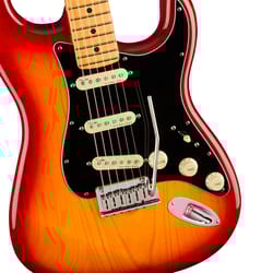 Fender American Ultra Luxe Stratocaster MN Plasma Red Burst