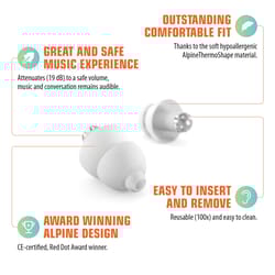 Alpine Set Earplug Partyplug MKII