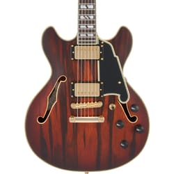 D'angelico Deluxe Mini DC Satin Brown Burst