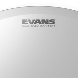 Evans 18" EQ3 Frosted Bass Batter BD18GB3C
