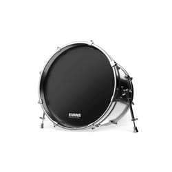 Evans 22" EQ3 Resonant Black Bass No Port BD22RB-NP