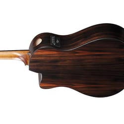 Ibanez AAM70CE Transparent Charcoal Burst Low Gloss Top, Natural Open Pore Back And Sides