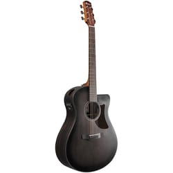 Ibanez AAM70CE Transparent Charcoal Burst Low Gloss Top, Natural Open Pore Back And Sides