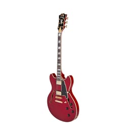 D'angelico Excel DC Trans Cherry Con Stop-Bar Tailpiece