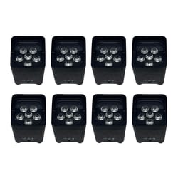Kyros 8 LED Par 6x18W 6in1 Wifi + Batteria UV In Flight Case Ricaricabile