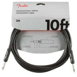 Fender Professional Series Instrument Cable 3M Black